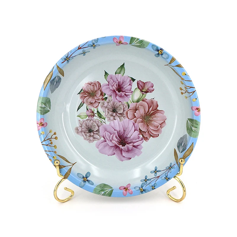 

European Fruit Tray Customized Design Serving Tray Round 7 Inch Fruit Plate