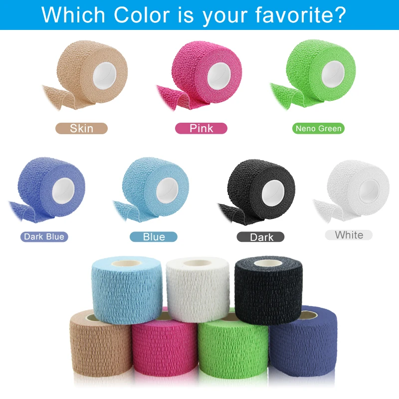 Thumb tape sport elastic cotton tear stretch white eab tear light adhesive elastic bandage weightlifting Tape