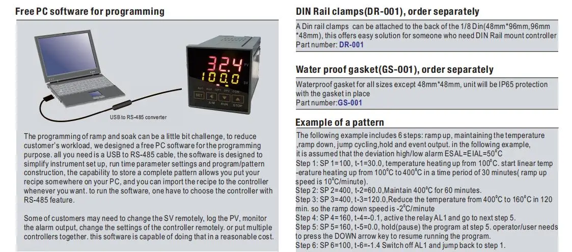 ramping temperature controller