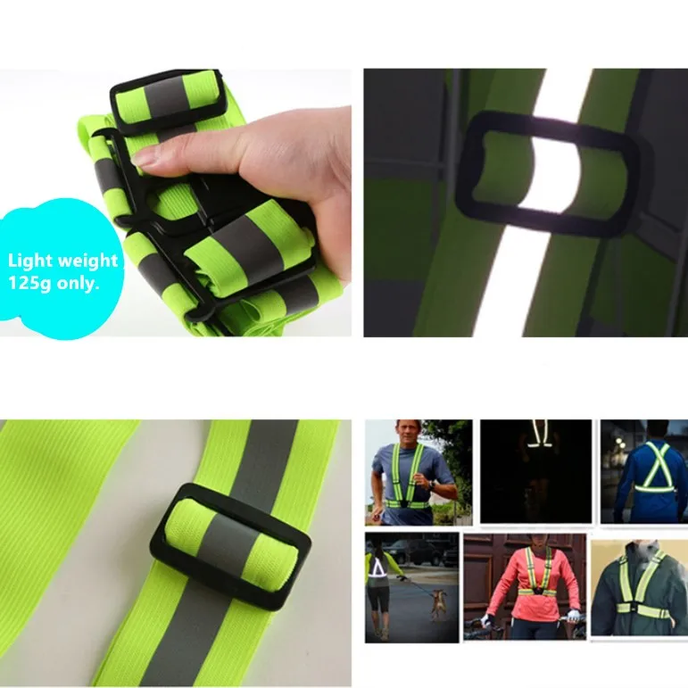 High Visibility Adjustable Safety Ves for Night Cycling,Hiking Chiwo Reflective Vest Running Gear 2Pack Jogging,Dog Walking 