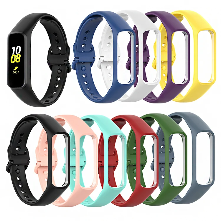 

Fashion Soft Silicone Sport Band Smart Strap Correa Watch Bracelet Replacement Watch Band For Samsung Galaxy Fit 2, As show