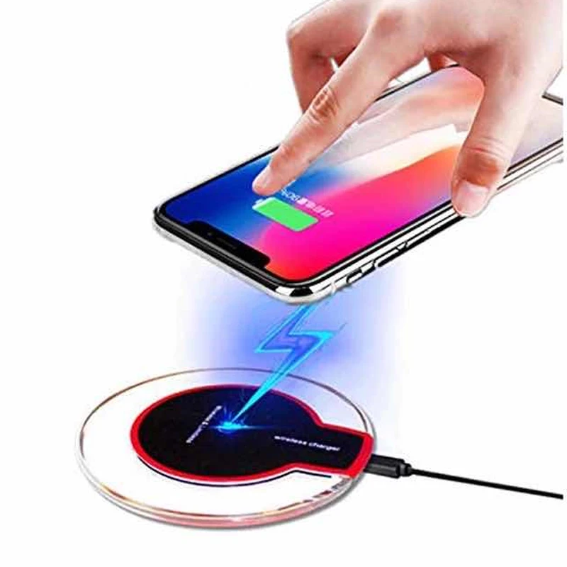 

Wireless Charger Top-Ranking Products Universal Portable 2020 New Amazon Top Seller Dropshipping Fast Qi Wireless Phone Charger, Black white