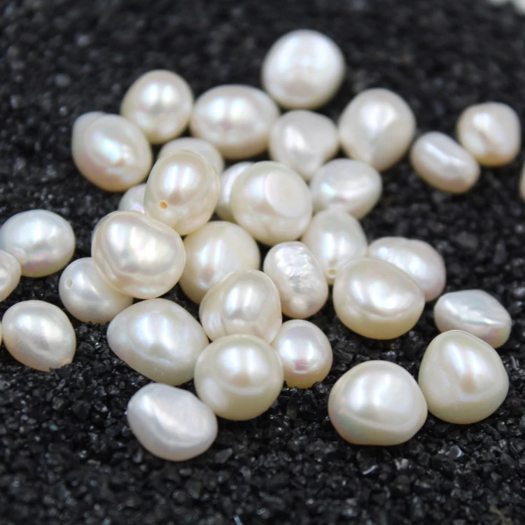 

irregular shape large reborn biwa keshi pearls wholesale blister nucleated lavender big baroque freshwater pearl low price, Natural white