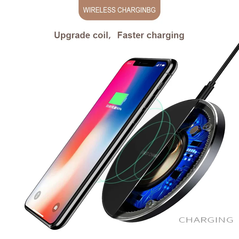 Factory Wholesale Fancy Wireless Charger Logo Light Up For Promotion Or 