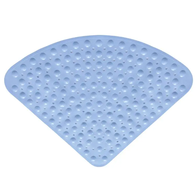 

Unique Quadrant Triangle Sector Anti-slip Machine Washable Bath Tub Shower Mats For Adult Kids Bathroom, Blue