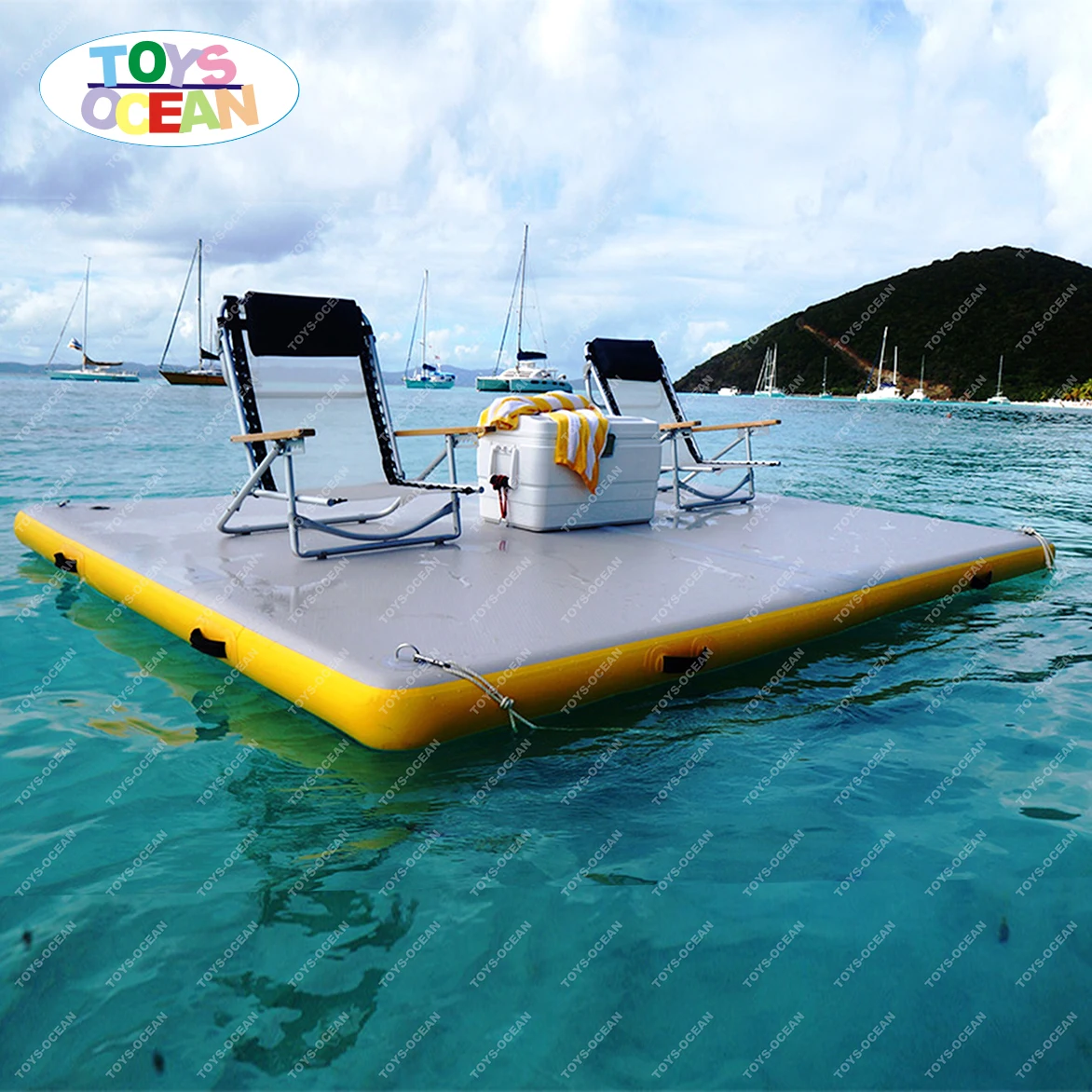 

Newly Designed Inflatable Dock Floating Bed Water Floating Platform