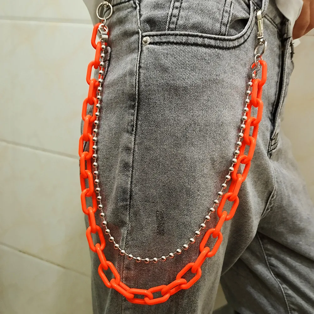 

European and American fashion style jeans color punk retro body chain