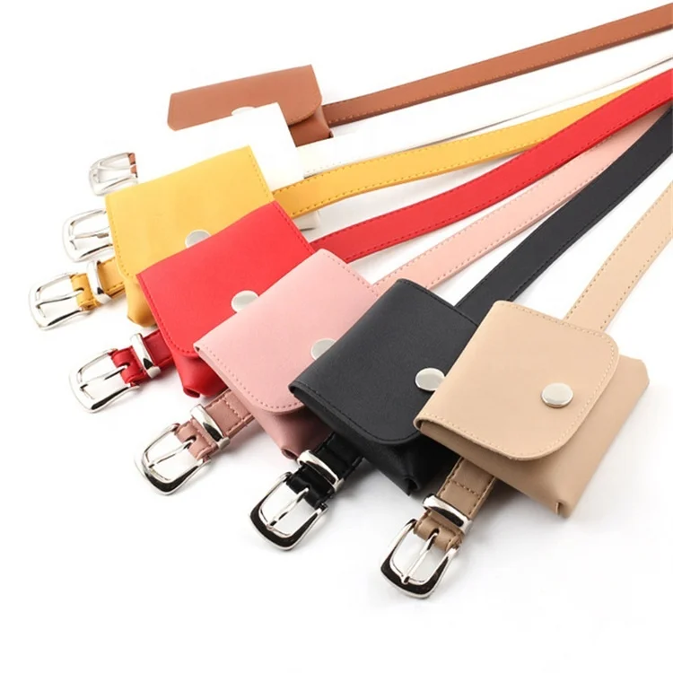 

2020 New Pack Women Vintage Mini Square Fashion Bum Pouch Phone PU Leather Chest Packs Waist Belt Bag, Red, white,brown, yellow,coofe , black, pink