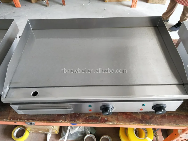 Gh600d Mirror Surface Commercial Stainless Steel Electric Flat Griddle