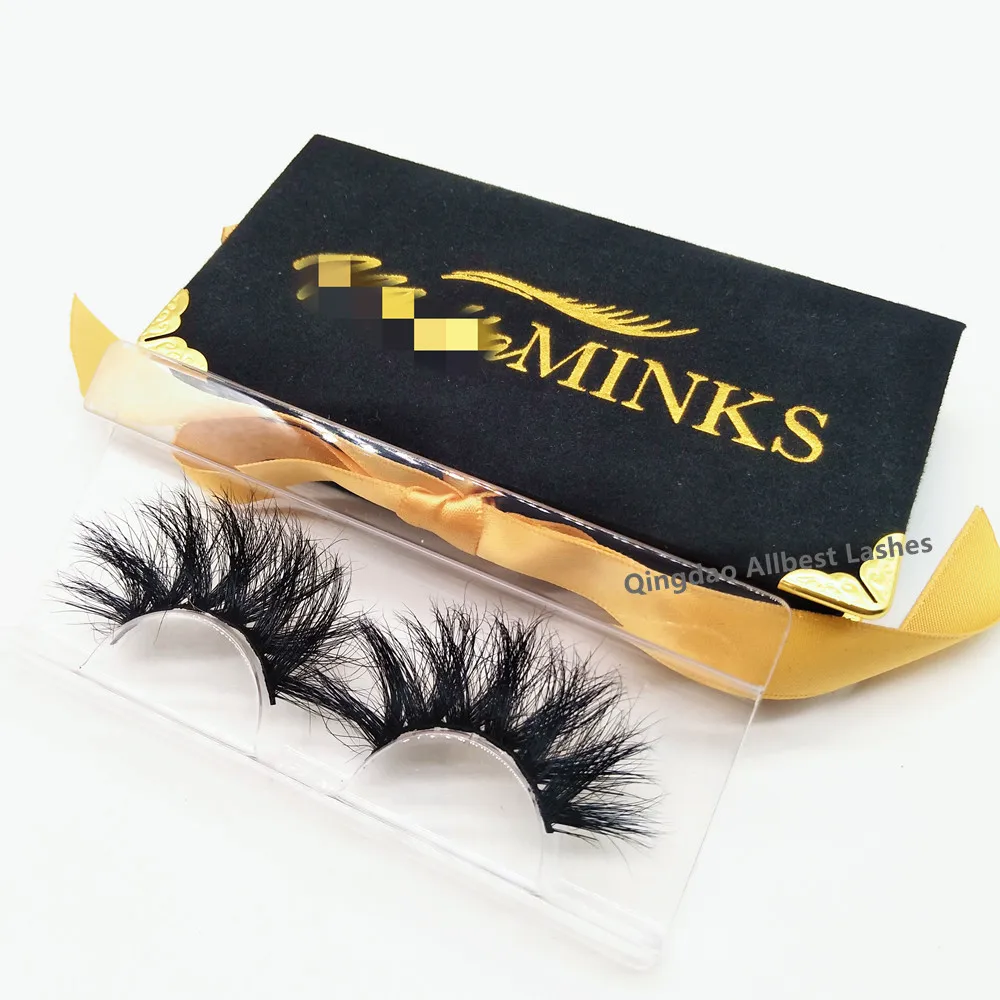 

Black Velvet Eyelash Packaging Private Label Lash Custom Box Lasheswholesale Vendor