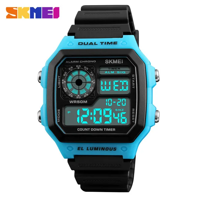 

skmei 1299 SKMEI Sports Watch Men Top Brand Luxury Famous LED Digital Watches