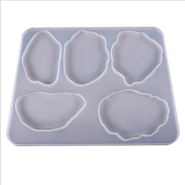 

DIY Crystal Epoxy Mold Multi Specifications Tea Coaster Base Set Silicone Mold, White