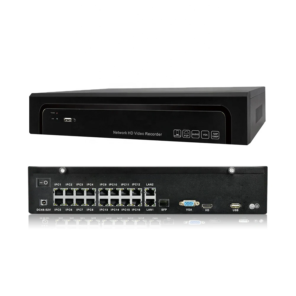 

Low cost On---vif standard H.265+/H.264 2 SATA 32CH 5MP/16CH 4K network recorder with 16ch POE audio Analysis 4K NVR