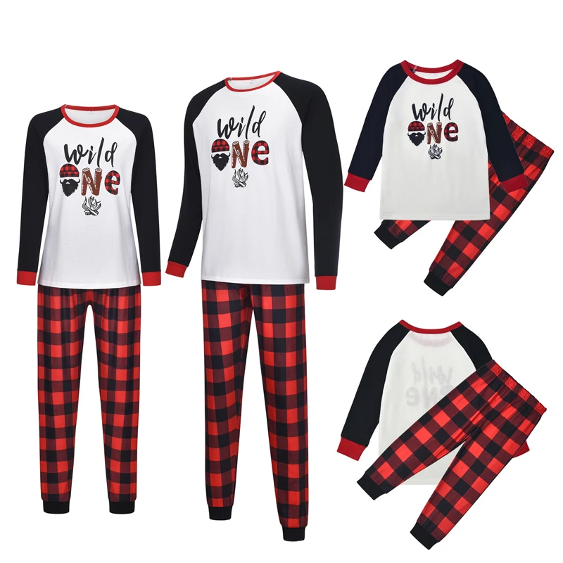 

2020 Wholesale Family Matching Christmas Pajama s Set s For Family Matching Clothes Xmas Christmas Pajamas Family