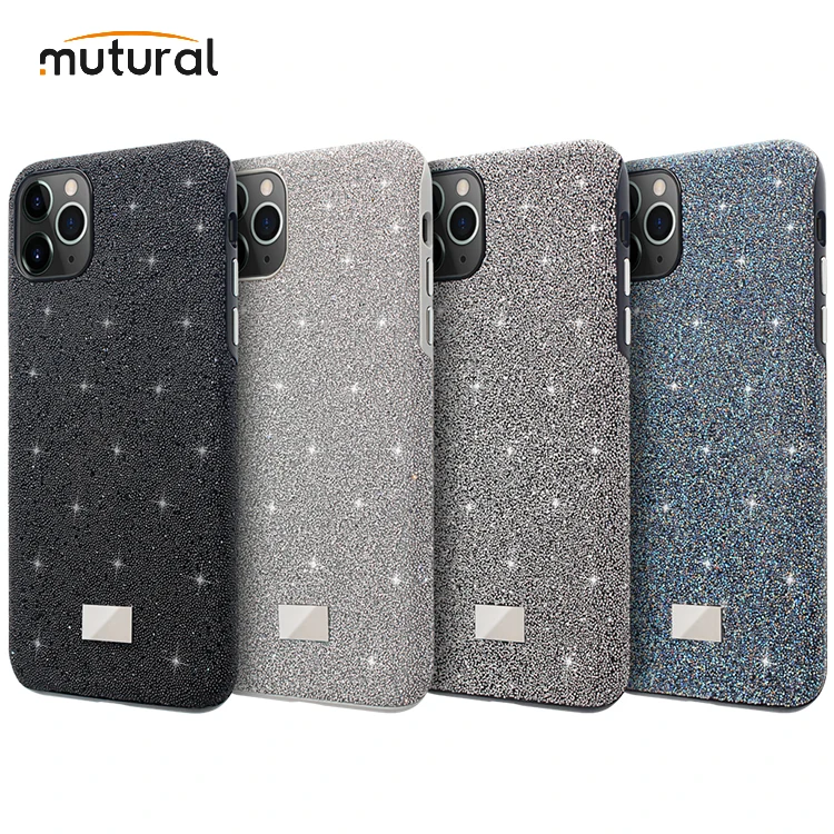 

Mutural Compatible iPhone 12 Pro Max 6.7 Case shiny Stones Bling Sparkly Glitter Shiny Case For iPhone 12 Pro Max 6.7 Case, Black, silver, blue, gray