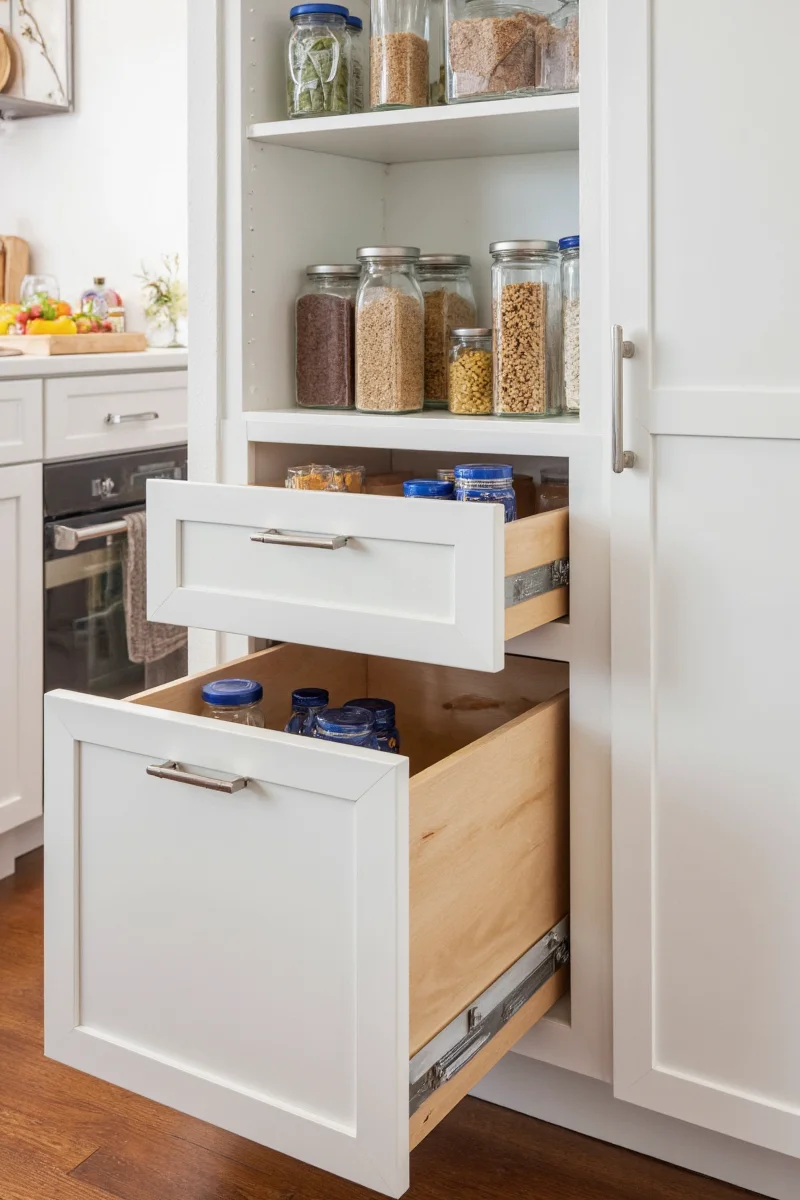 Custom Pantry Drawers for Families