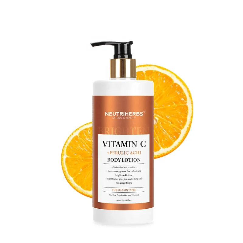 

Hot Sale Promotion Body Lotion Moisturizing Lighten Vitamin C Whitening Body Lotion
