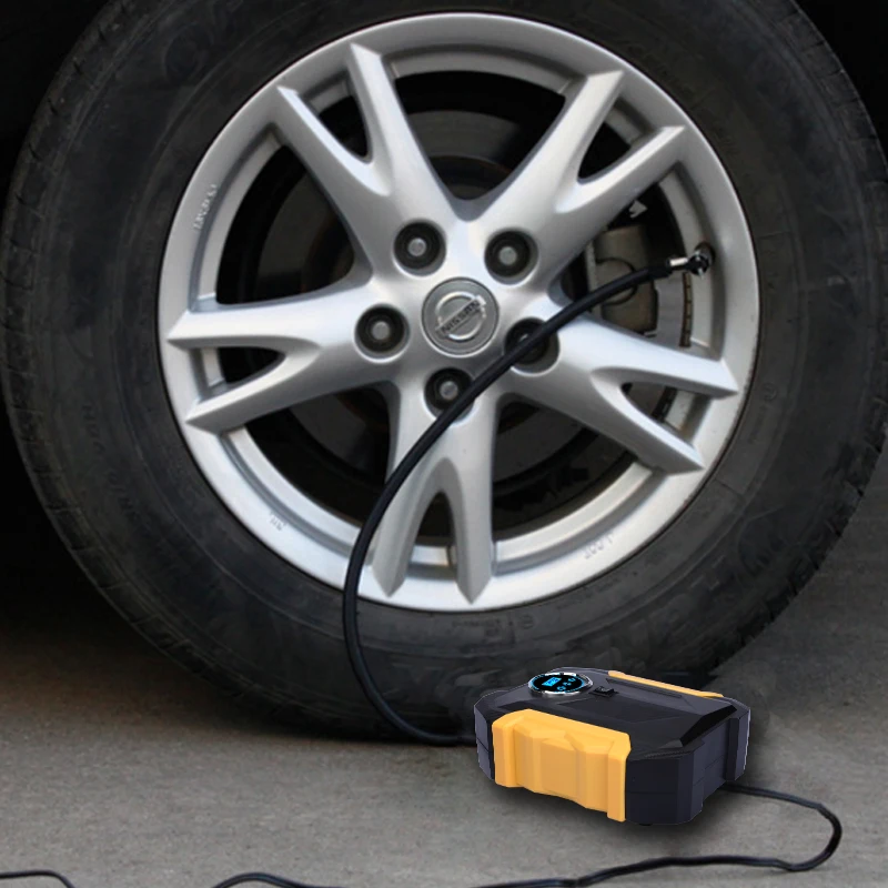 热卖汽车空气轮胎充气机便携式泵压缩机