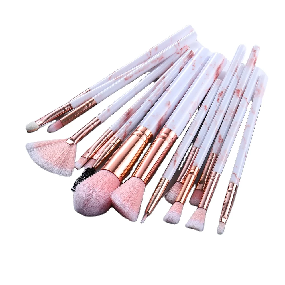 

15 PCS Makeup Brushes Set Cosmetic Powder Eye Shadow Foundation Blush Blending Beauty Make Up Brush Set