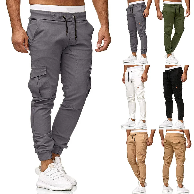 

Tights sports pants black track jogging jeans khaki casual trousers for men