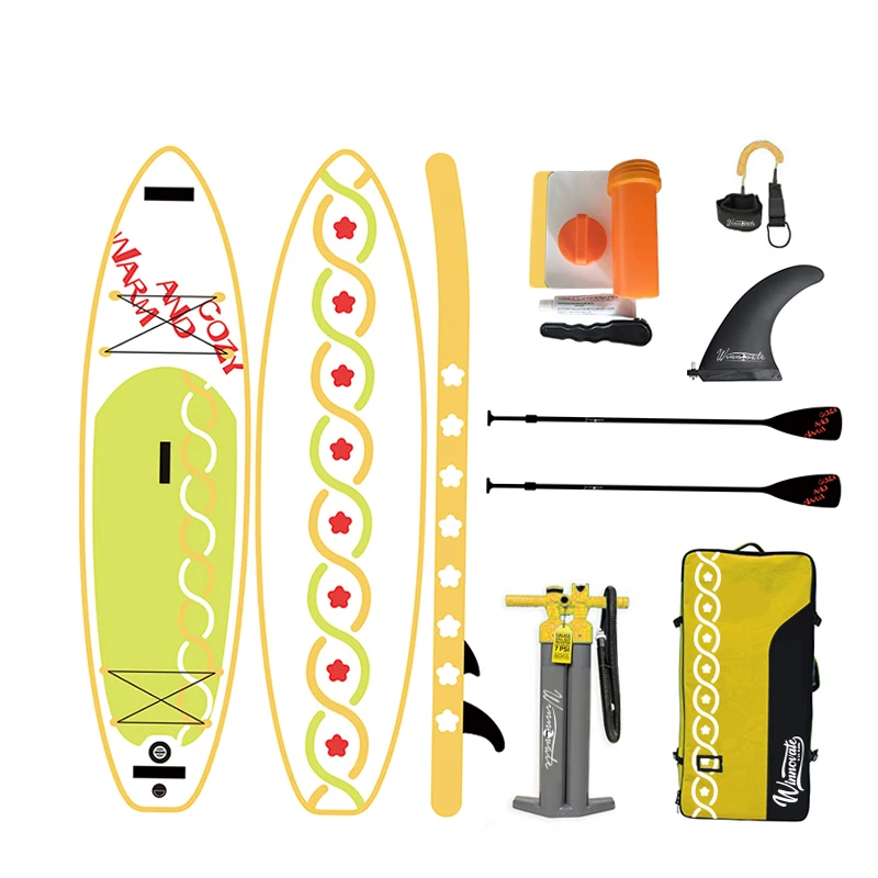 

WINNOVATE481Drop Shipping Inflatable Wood Boards Paddle Board Sup Boards Inflatable Paddle Surfboard Isup