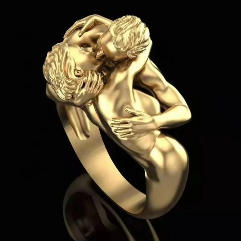 

2021 new ring hot style European and American fashion rings men and women couple rings exaggerated love series