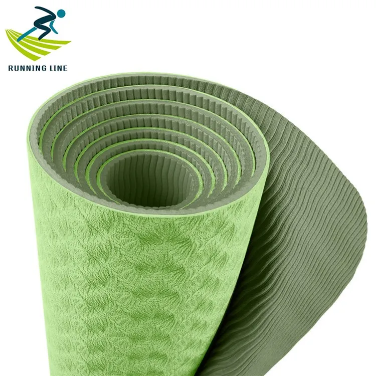 

Wholesale Non Slip Fitness Eco Friendly Double Side Gym TPE Yoga Mat,Custom Brand Logo Pilates TPE Yoga Matt