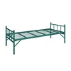 Easy use army blue strong mesh wire designed steel bed single metal folding bed