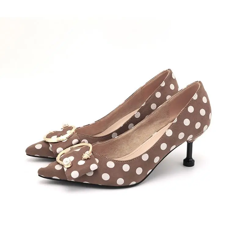 

Hot sale Women Elegant Shoe New Style Big Size High Heels Female Pointed Toe Women Dress Shoes, Customized color