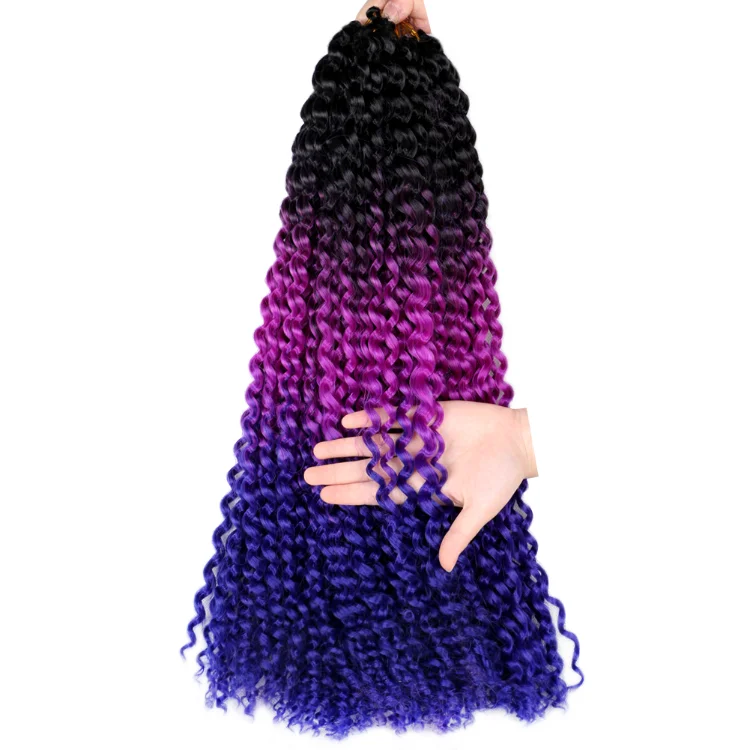 

Wholesale 18 Inch Water Wave Synthetic Braids Braiding Hair New Passion Wist Synthetic Crochet Braid Hair