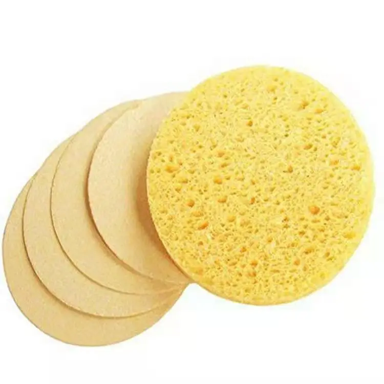

Eco-Friendly Natural Makeup Remover Compressed Cleaning Facial Cellulose Sponge, Pink, yellow, green, blue, white, purple
