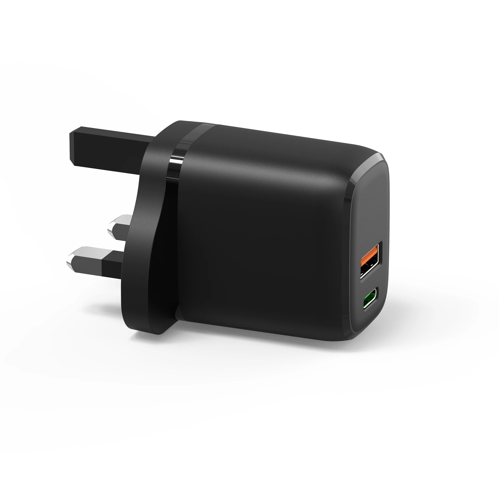 

20W USB C PD Fast charger Quick Charge 3.0 PD+QC Wall Charger, Black white