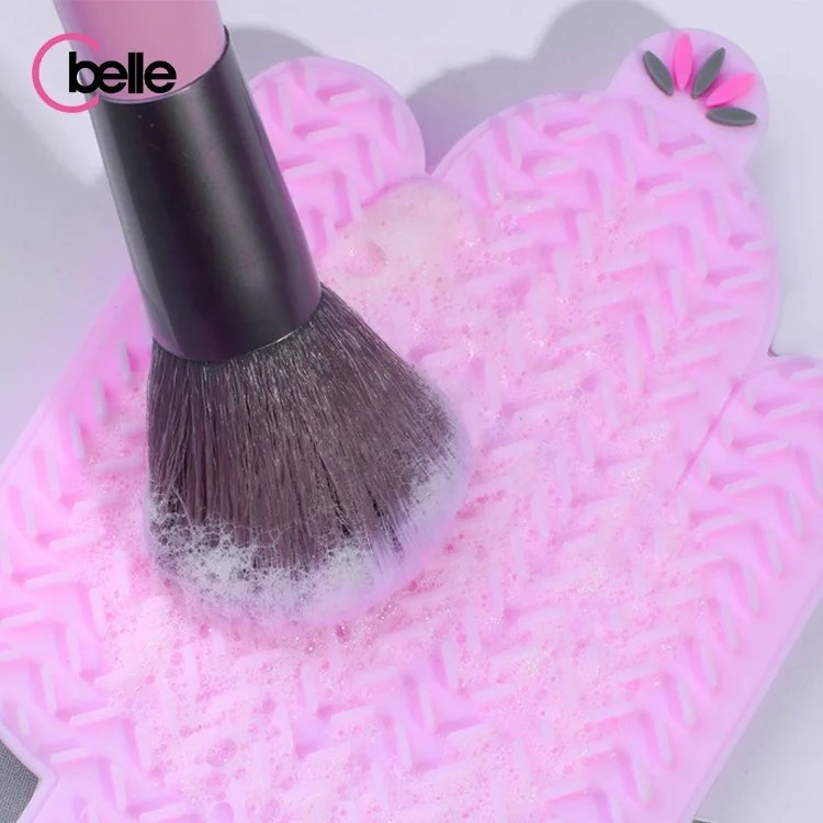 
Fancy Plant Design Cactus Shape Eco Palm Makeup Brush Cleaner Mat Pad 