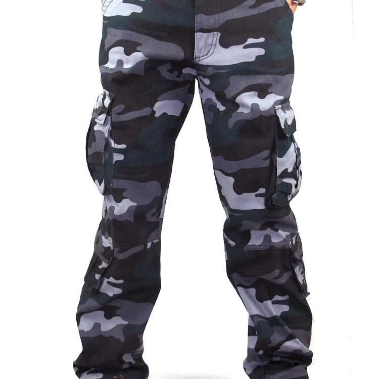 

Cotton Multi-pocket Loose Cargo Pants Outdoor Camouflage Pants European and American Large Size Men's Pants, Picture