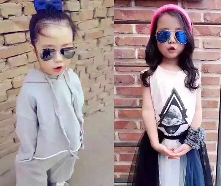 

DLB1001 DL glasses New Style Fashion Children Sunglasses Metal Kids Eyewear