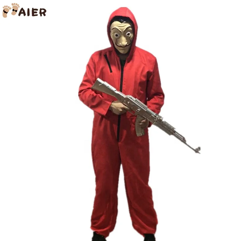 
Halloween Party Money Heist The House of Paper La Casa De Papel Cosplay Salvador Dali Movie Costume 