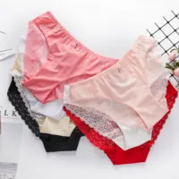 

BEIZHI 12 Hours Custom Design sexy ladies women underwear low waist crotchless stretch lace hipster panties