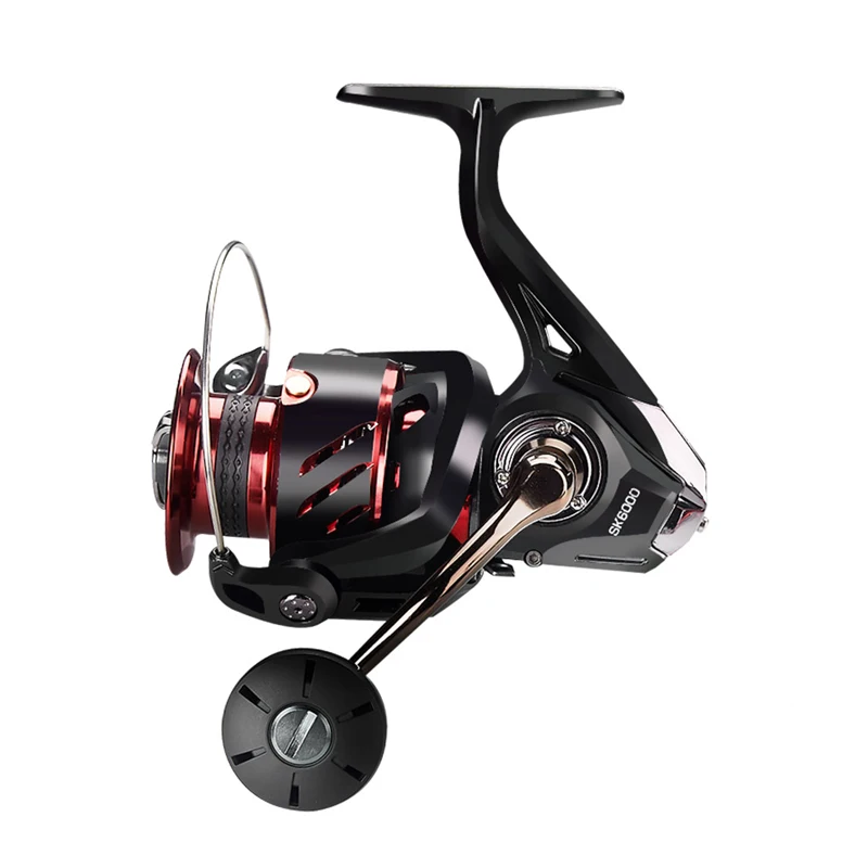 

Wholesale Water Resistance metal body fishing reel fishing spinning reel stainless steel spinning saltwater fishing reel, Black