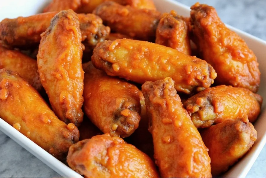 Plate of sweet chili wings