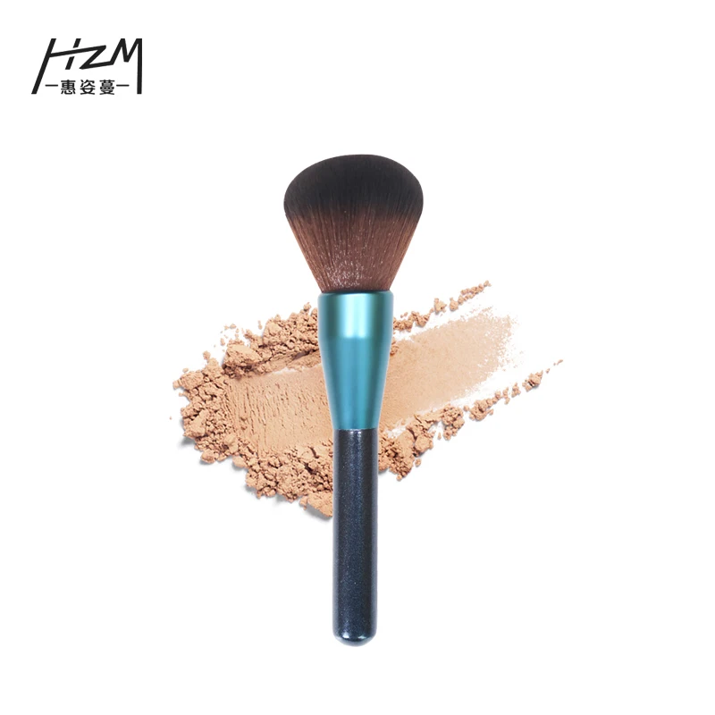 

2020 HZM Single real technique sigma best hourglass Loose powder brush for makeup blended face powder & brush, Blue