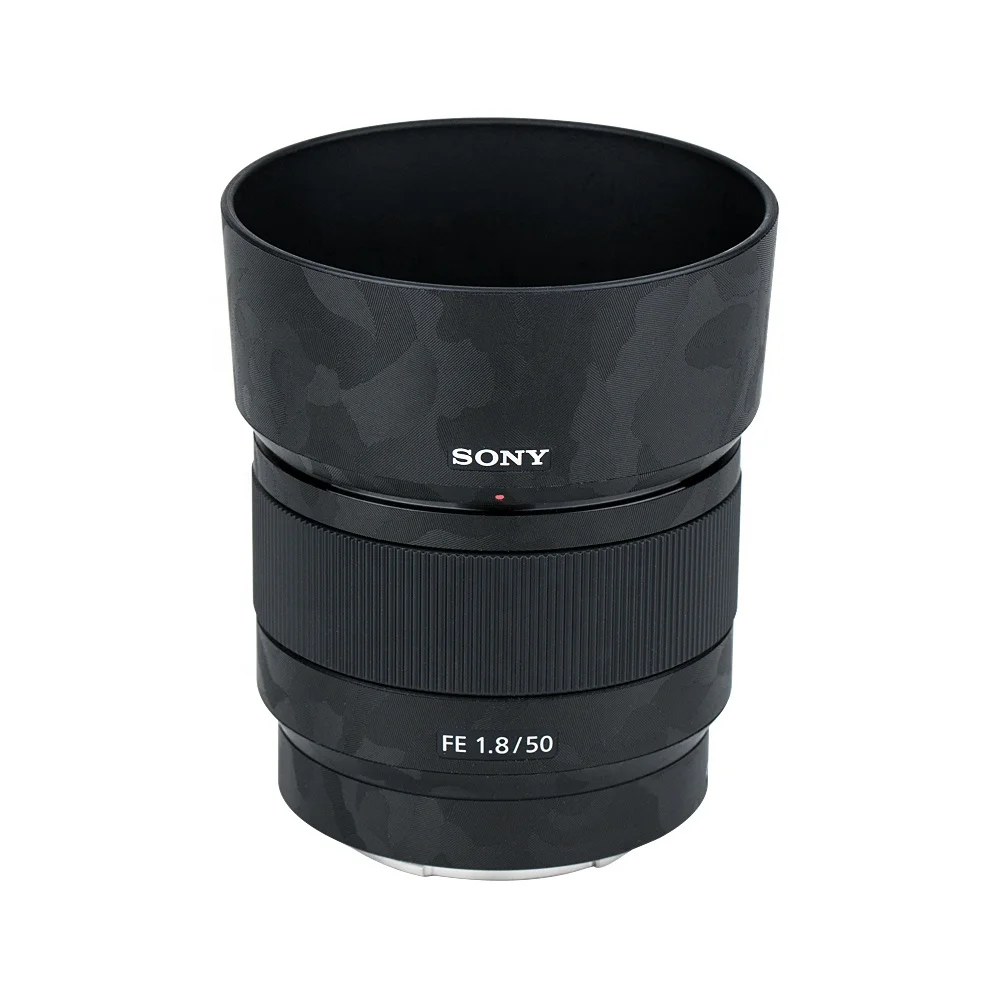 

KIWIFOTOS Lens Sticker For Sony FE 50mm f/1.8 lens Protective Skin Film Kit Shadow Black