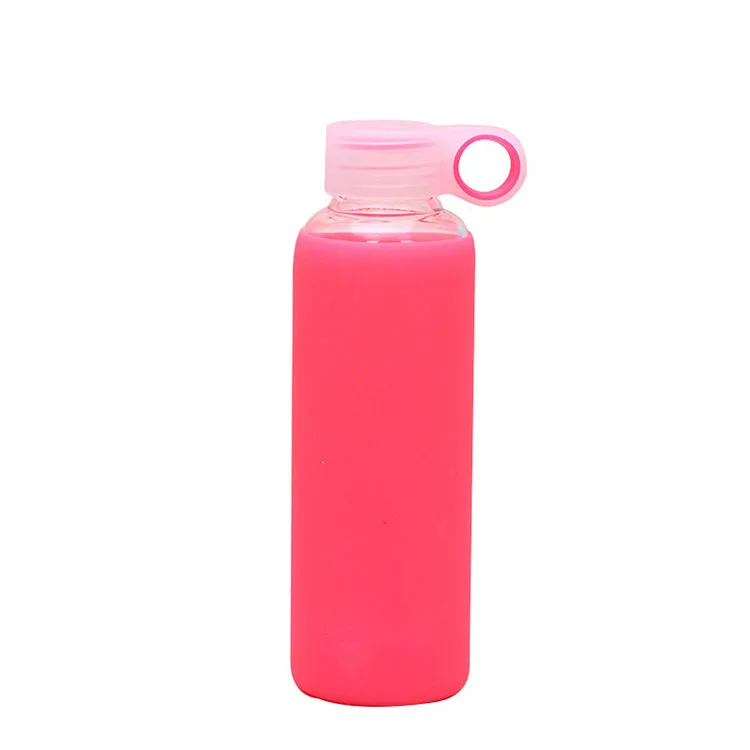 

New Arrival High Borosilicate Glass Water Bottle with Silicone Sleeve BPA Free