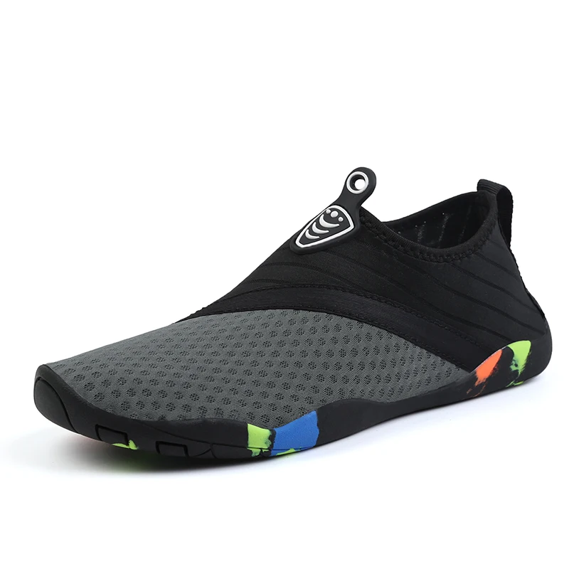 

newest good barefoot skin aqua beach water shoes custom male female sport surfing swimming lovers shoes, Blue/blck/grey/green/pink/light green