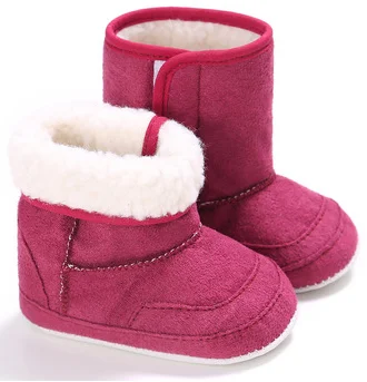2020 Leather Waterproof Rubber Sole Winter Baby Kids Snow Boots Clearance of Foreign Trade Tail Shoes factory