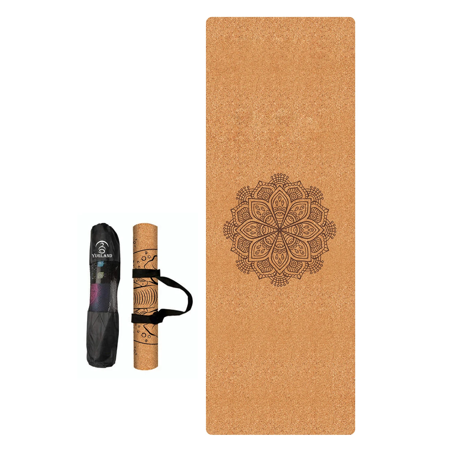 

Sustainable Custom Logo Eco Friendly Biodegradable UV Print Yoga Mat TPE Anti Slip, Customized