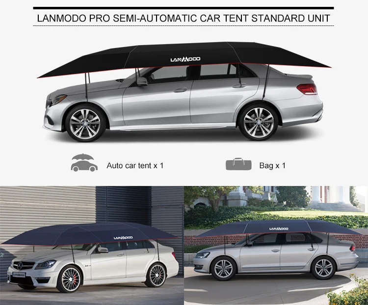 
Lanmodo 4.8m manual Large Size Portable Fashionable Car Covers withstand hail 