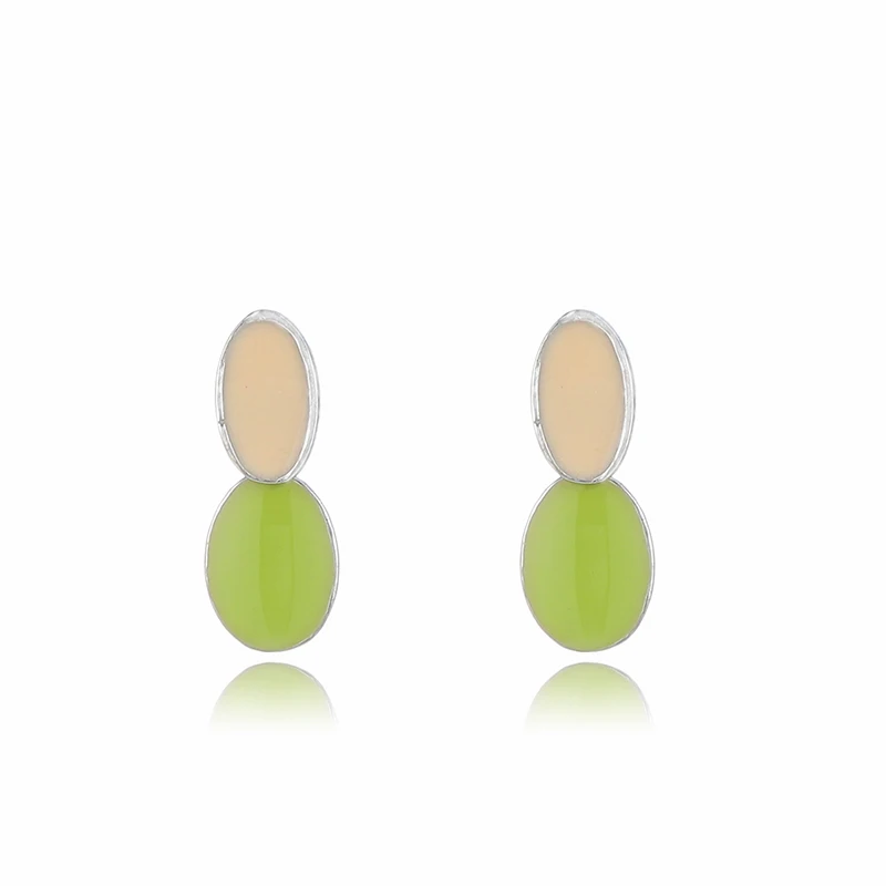 

Fashion Design High Quality Luxury 925 Sterling Silver Jewelry Enamel Stud Earrings