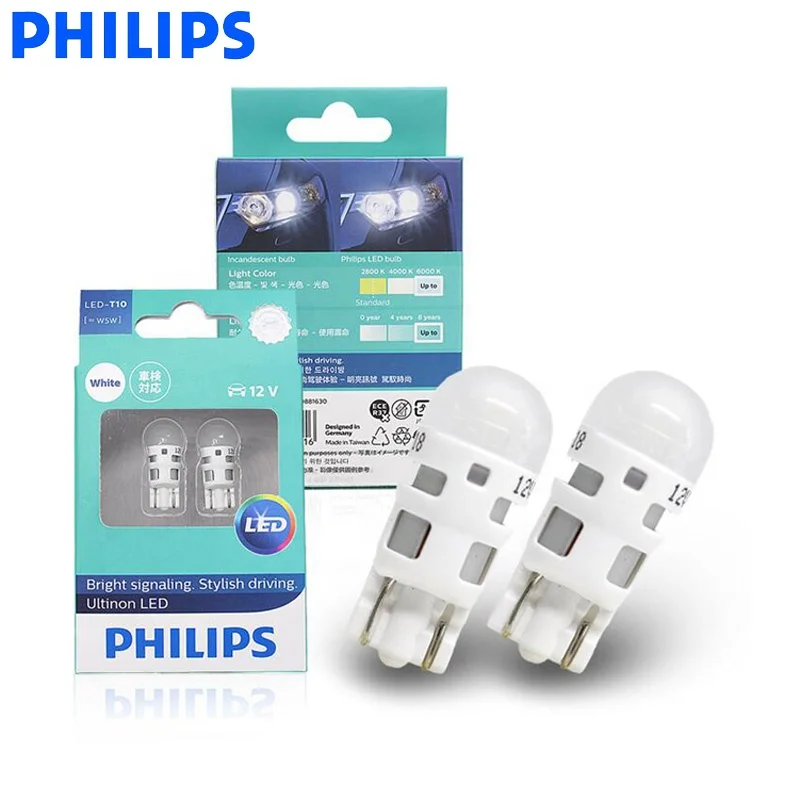 PHILIPS Best led automotive bulbs Replacement Bulb Automotive Lighting Cool White Led T10 Turn Signal Light
