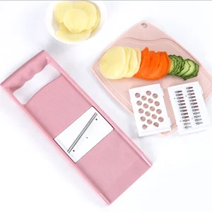 Image of 3 In 1 Kitchen Plastic Food Vegetable Dicer Mandoline Slicer Vegetable Chopper
