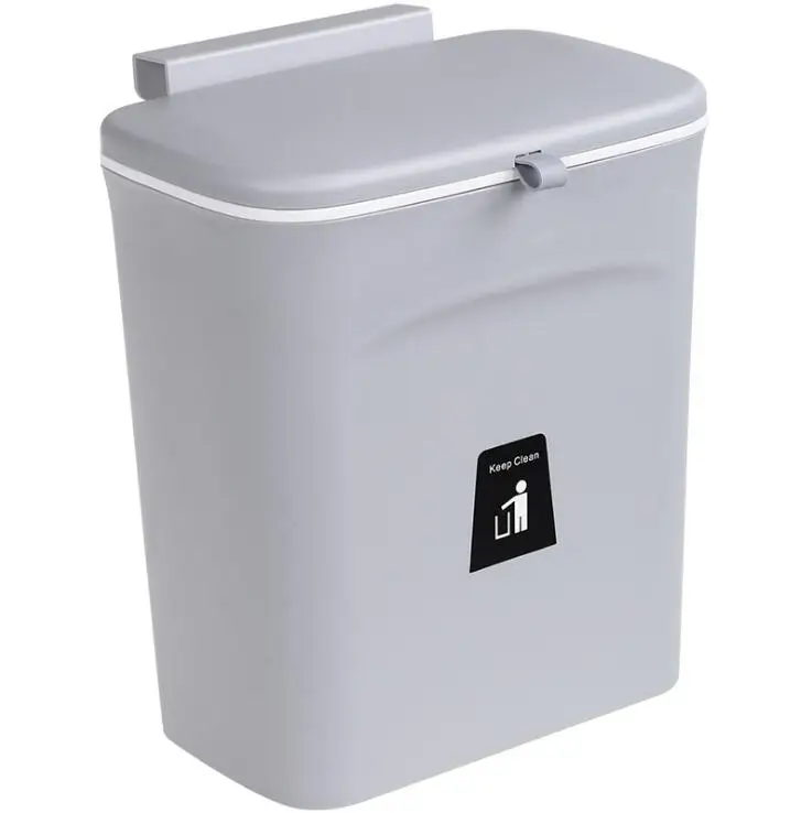

new design kitchen hanging trash bin with lid unique trash can for kitchen cabinet door